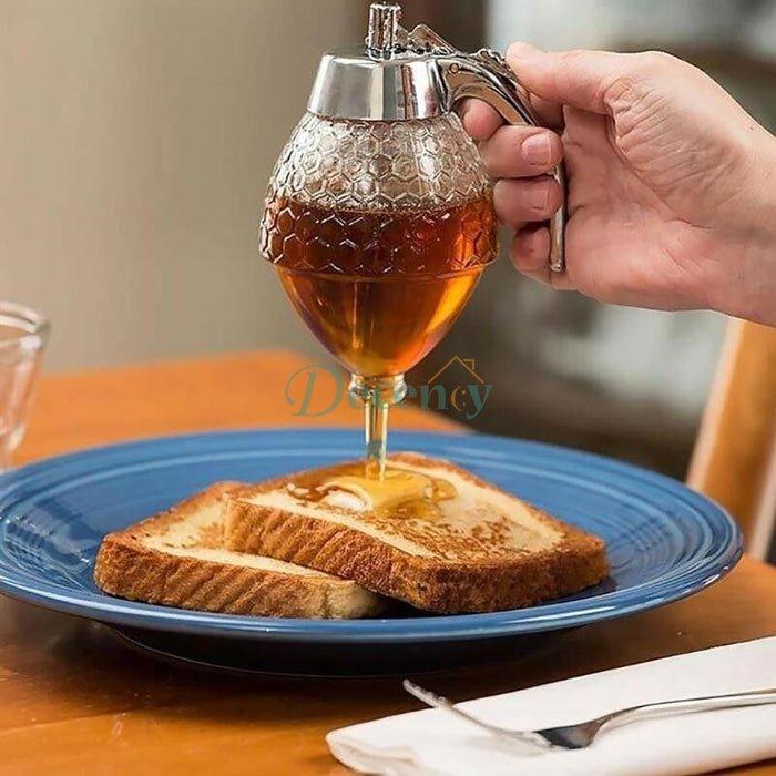 Acrylic Honey Dispenser Transparent Honey Storage Bottle Container