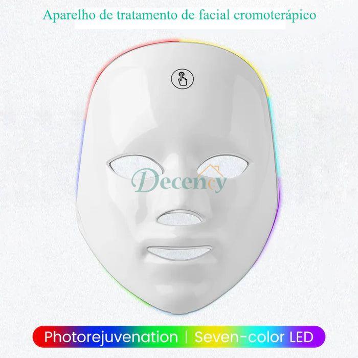 USB Rechargeable Facial LED Mask 7 Colors LED Photon Therapy Beauty Mask Skin Rejuvenation Home Face Lifting Whitening Beauty Device