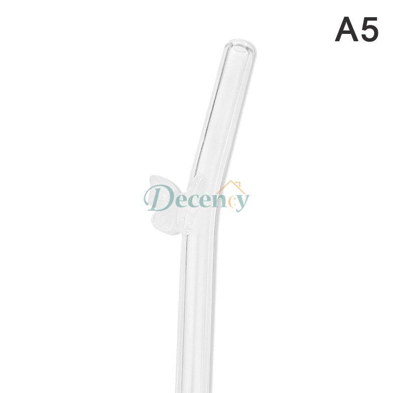 Glass Straws With Butterfly Eco Friendly Drinking
