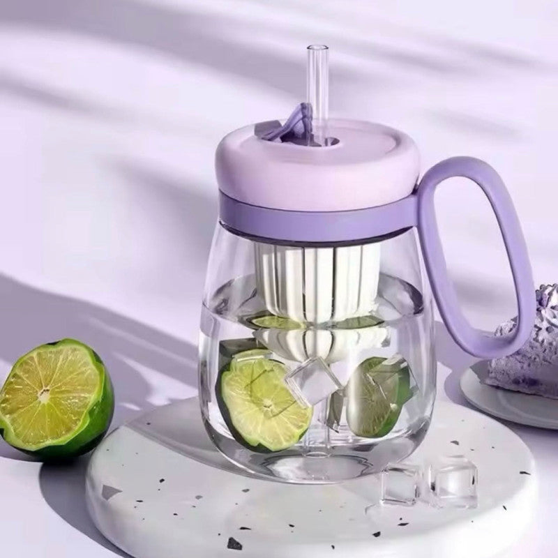 Transparent Milk Juice Bottle