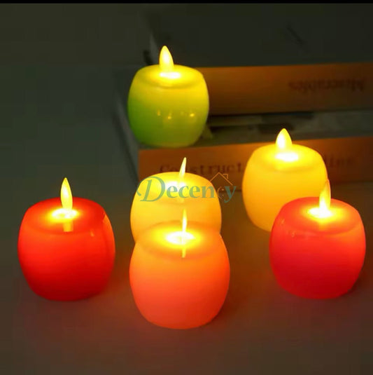 Apple Shape Candle Lamp, Flameless LED Candle, LED Candle
