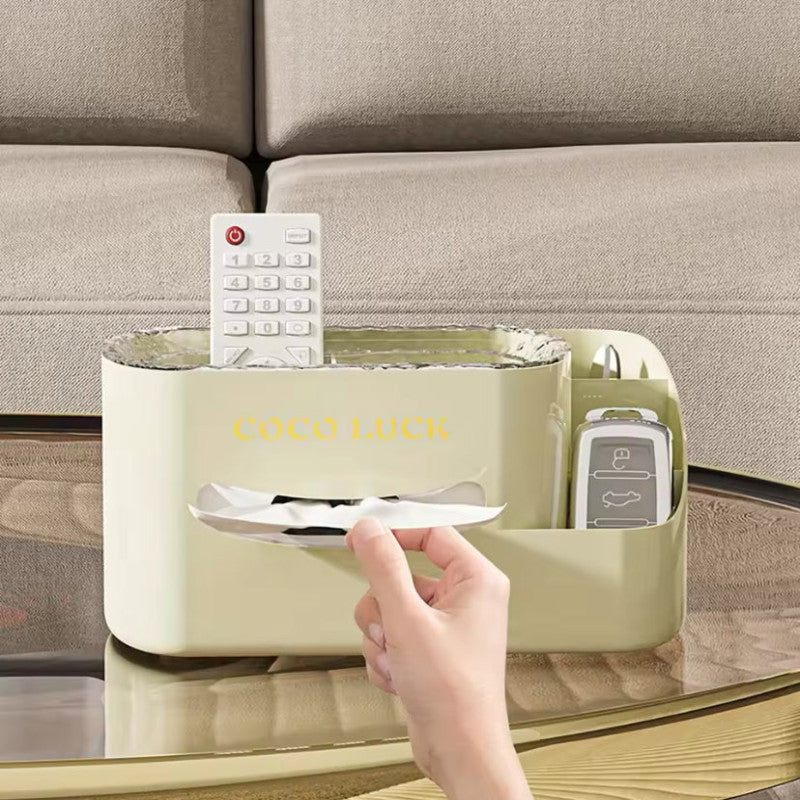 Multifunctional Cosmetic Display Cases with Tissue Box