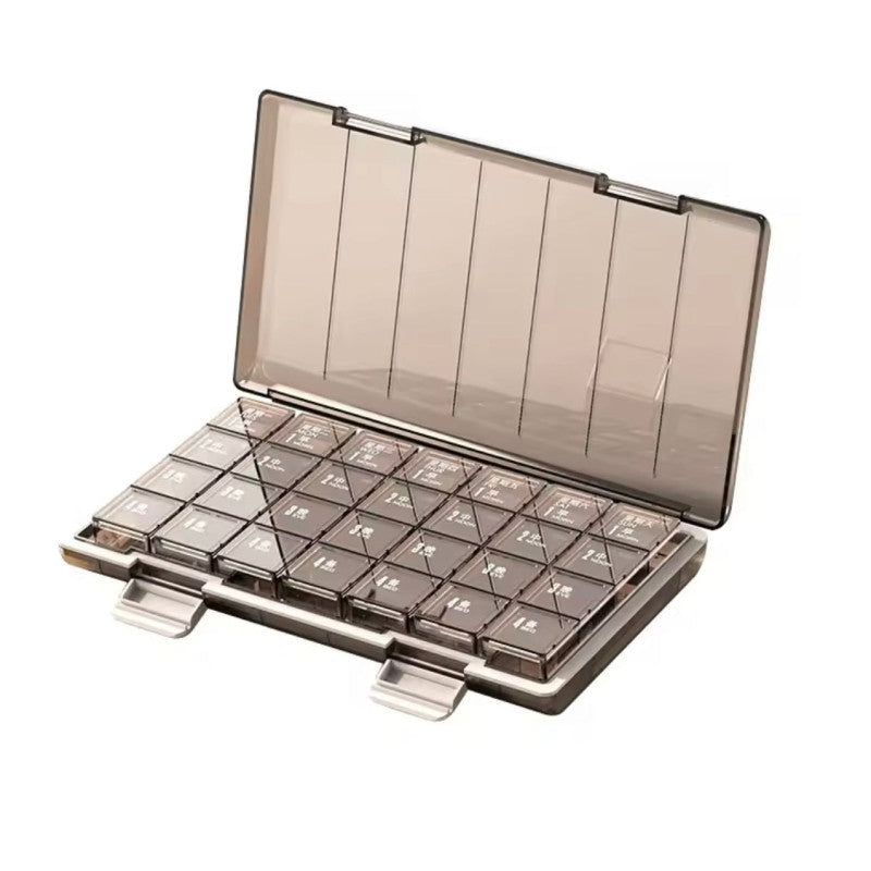 Portable 21 Grids Medicine Container Box