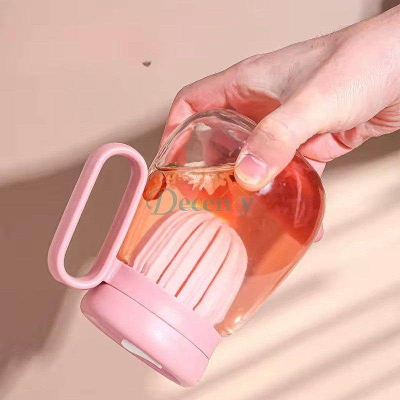 Transparent Milk Juice Bottle