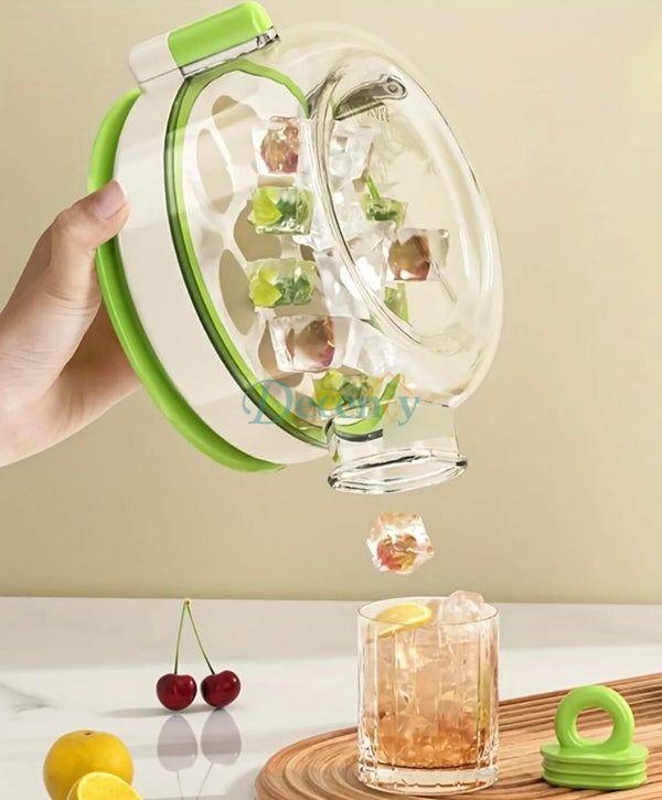 Round Ice Cube Mould with Bottle