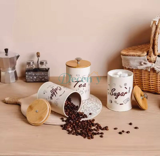 3pcs Reusable Food Storage Jar With Lid