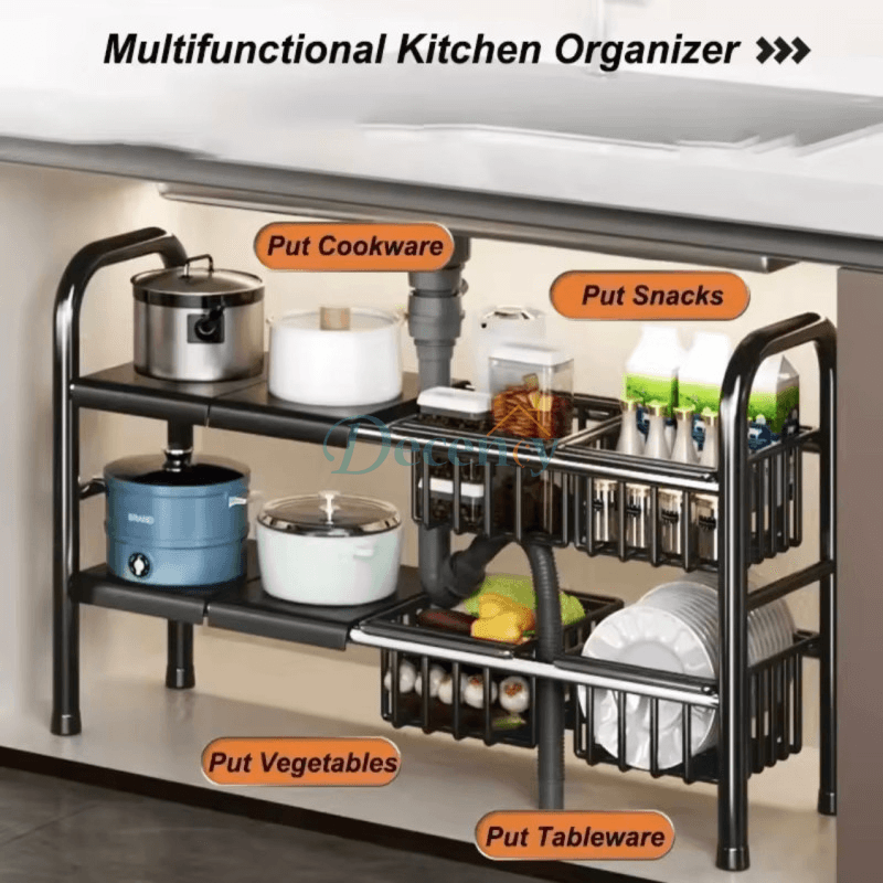 2 Tier Under Sink Organizer