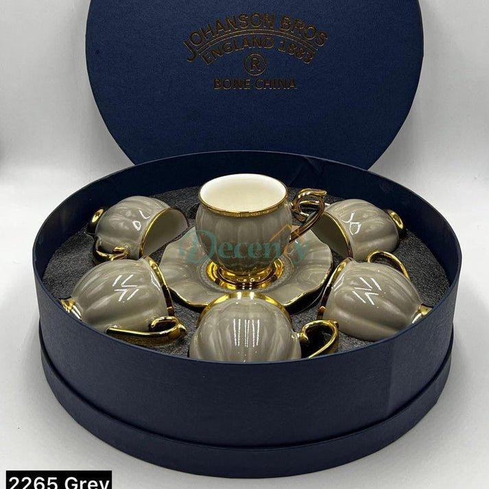 Cup and Saucer Collection – 12 Pcs Set