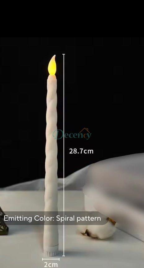 LED Flameless Candlesticks for Decor Safe, Elegant Battery-Operated Taper Candles