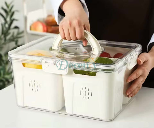 Acrylic 4 Grid Vegetable Storage Box