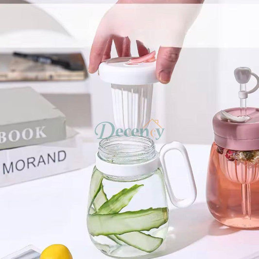 Transparent Milk Juice Bottle