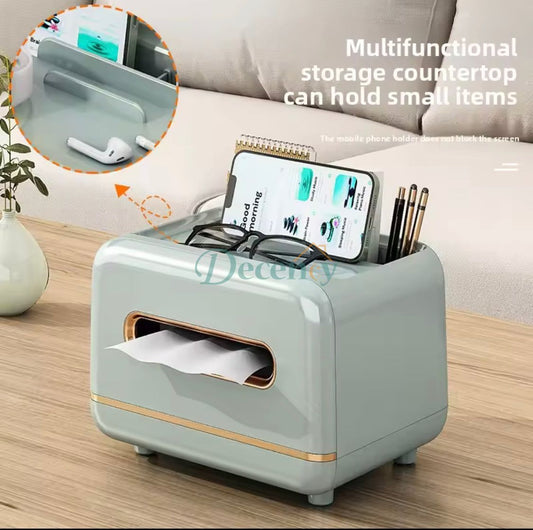 Elegant Tissue Box With Magnetic Opening