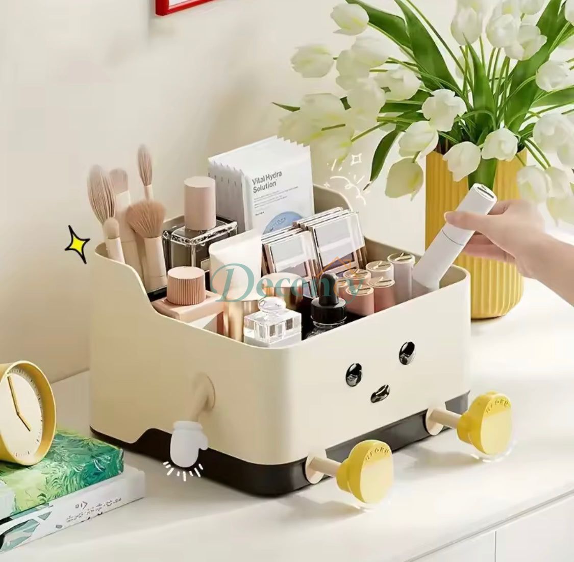 Cute Cartoon Style Desktop Storage Box