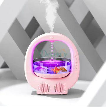 Anti Gravity Fish Aquarium Humidifier With Bluetooth Speaker