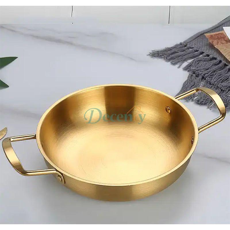 Stainless Steel Wok Pan Golden