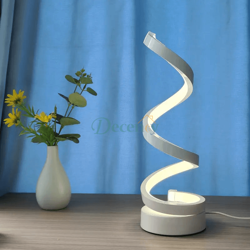Spiral Led 3 Color Adjustable Lamp