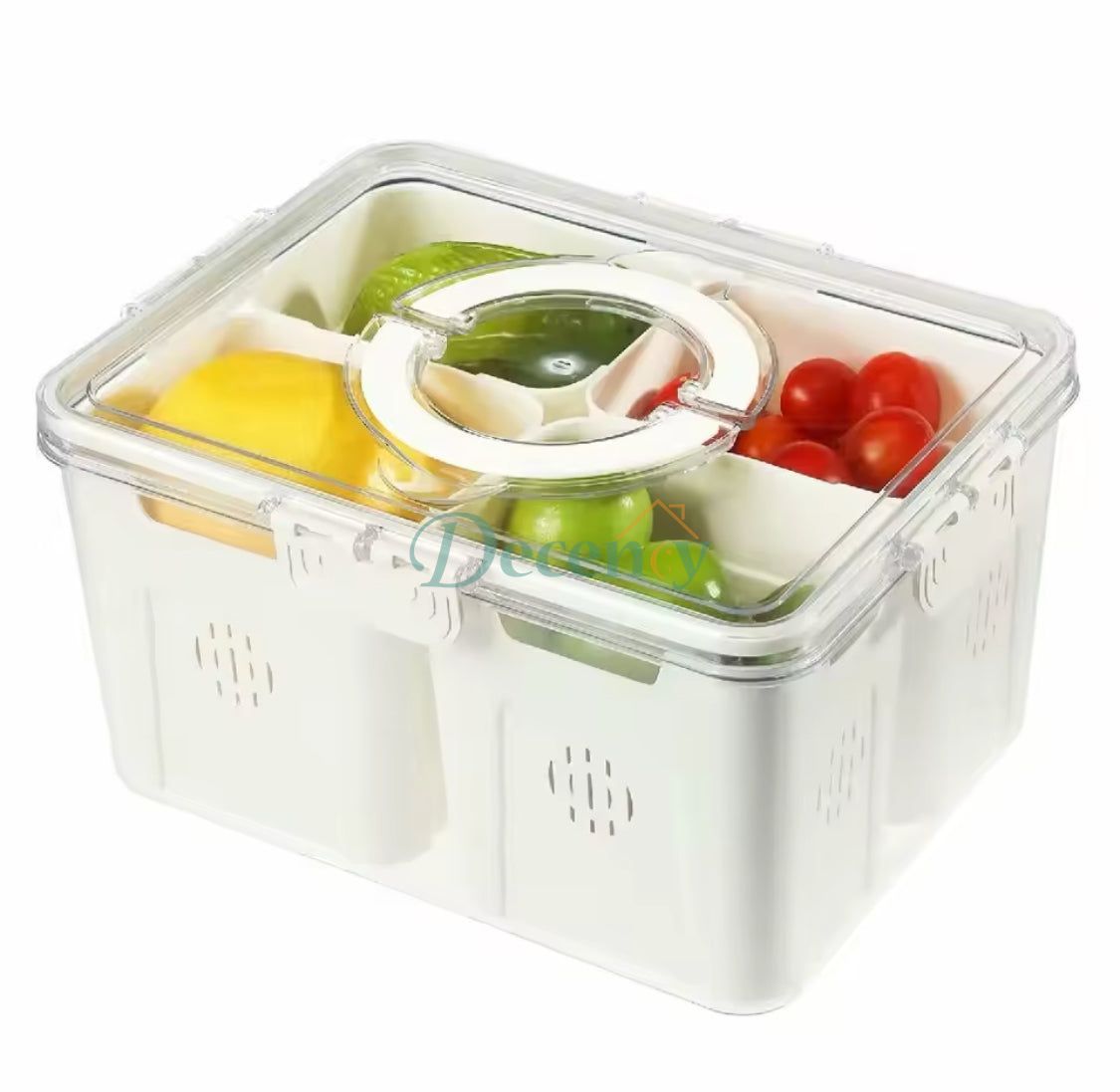 Acrylic 4 Grid Vegetable Storage Box