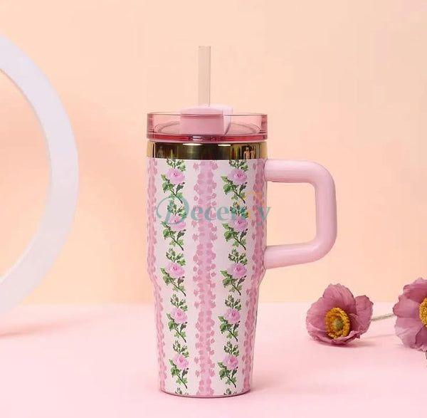 20oz Stainless Steel Tumbler with Straw