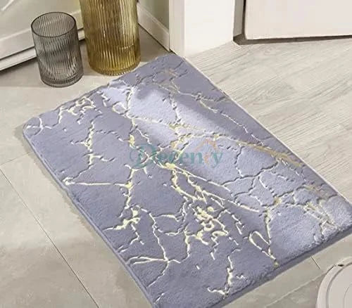 Endless Gold Line Marble Bath Mat Skin