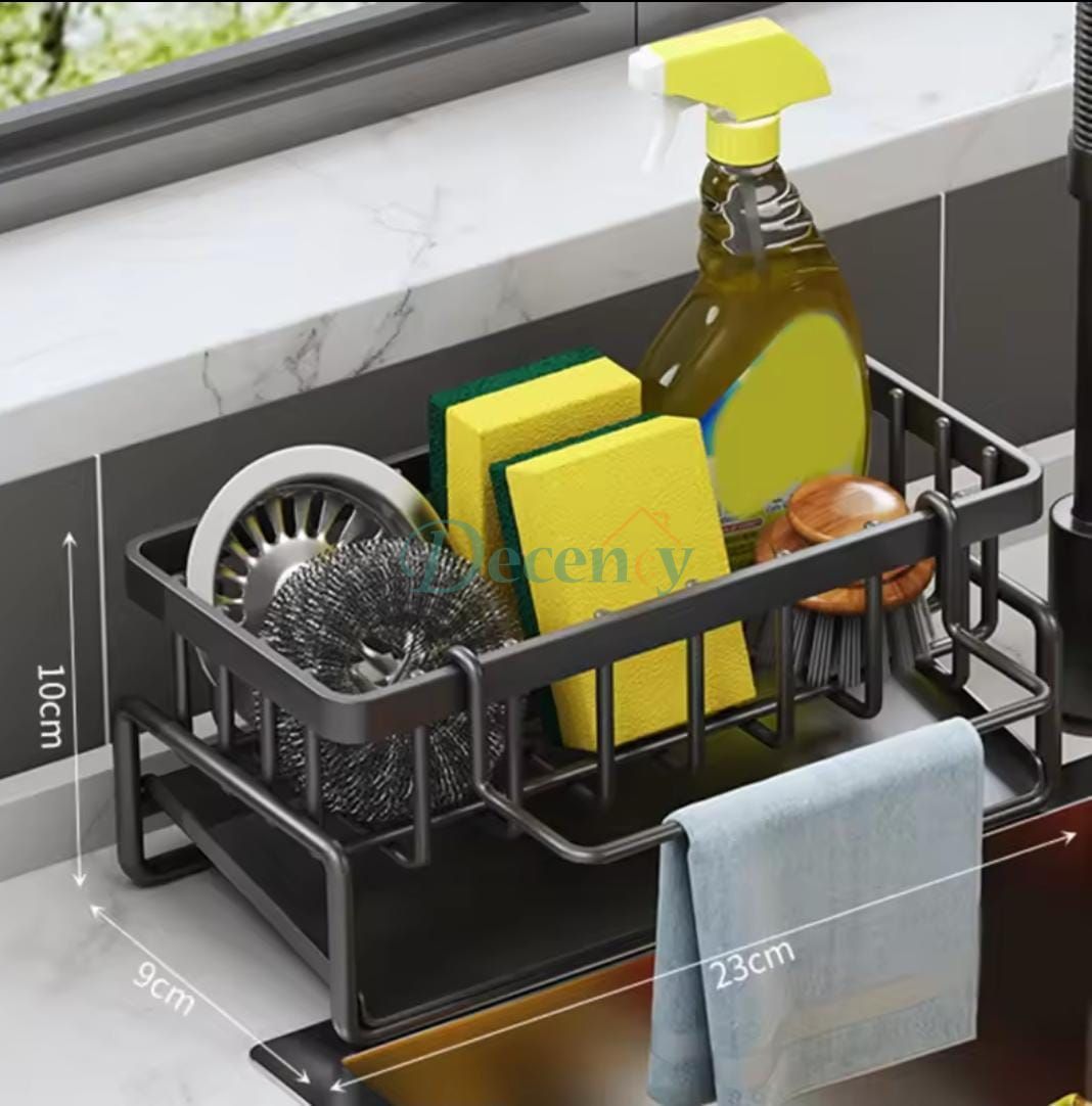 Punch Free Kitchen Sink Storage Rack