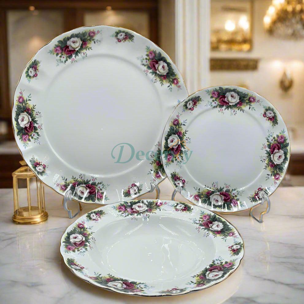 Royal Albert 18-Piece Dinner Set (9 Persons) Timeless Elegance | Fine Porcelain | Complete Dining Set for 9