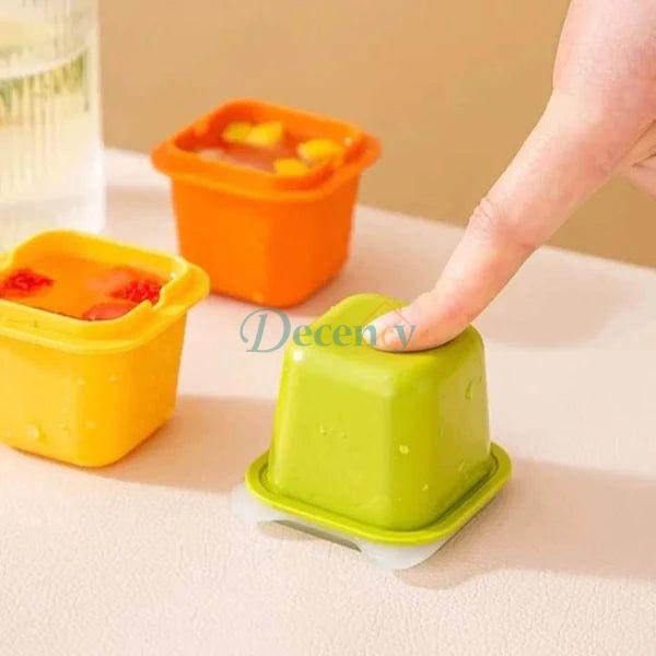 Rectangle Ice Block Storage Ice Cube Tray With Lid