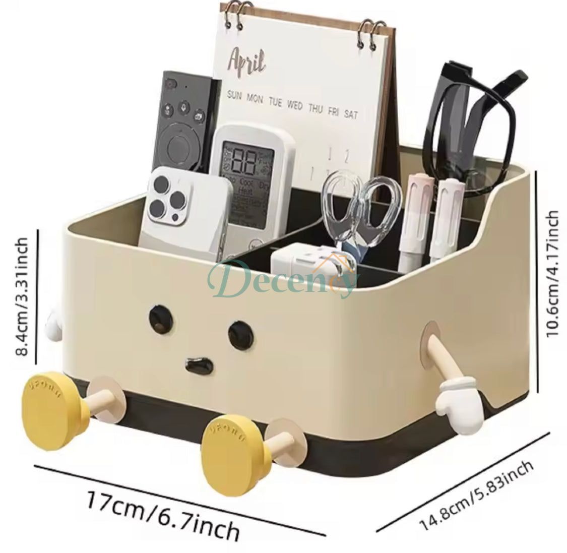 Cute Cartoon Style Desktop Storage Box