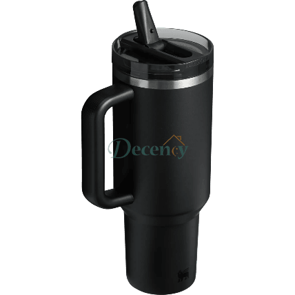 The Quencher ProTour Flip Straw Tumbler | 40 OZ - Black 2.0