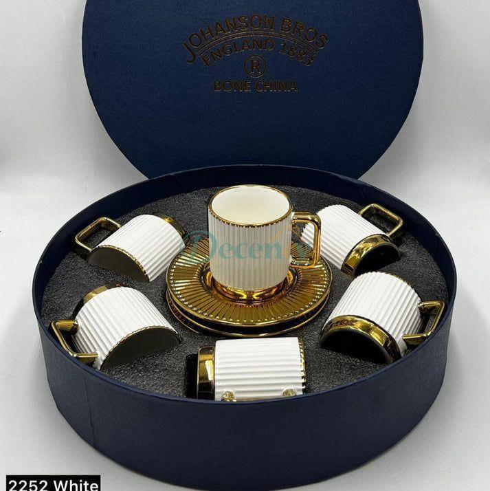 Elegant 12-Piece Cup & Saucer Set (3)