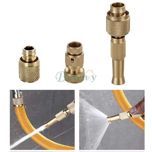 High Pressure Water Gun Direct Injection Water Hose Copper Joint Conversion Head Watering Car Wash - Decency