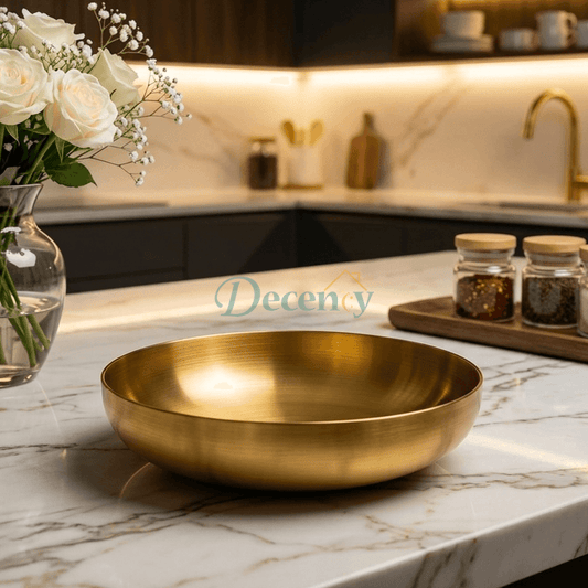 Luxury Gold Stainless Steel Seasoning & Serving Dish – 19cm