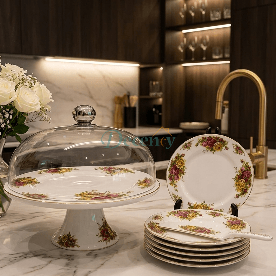 Royal Albert Luxe 9-Piece Cake Serving Set (Model - 5 )