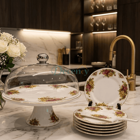 Royal Albert Luxe 9-Piece Cake Serving Set (Model - 5 )