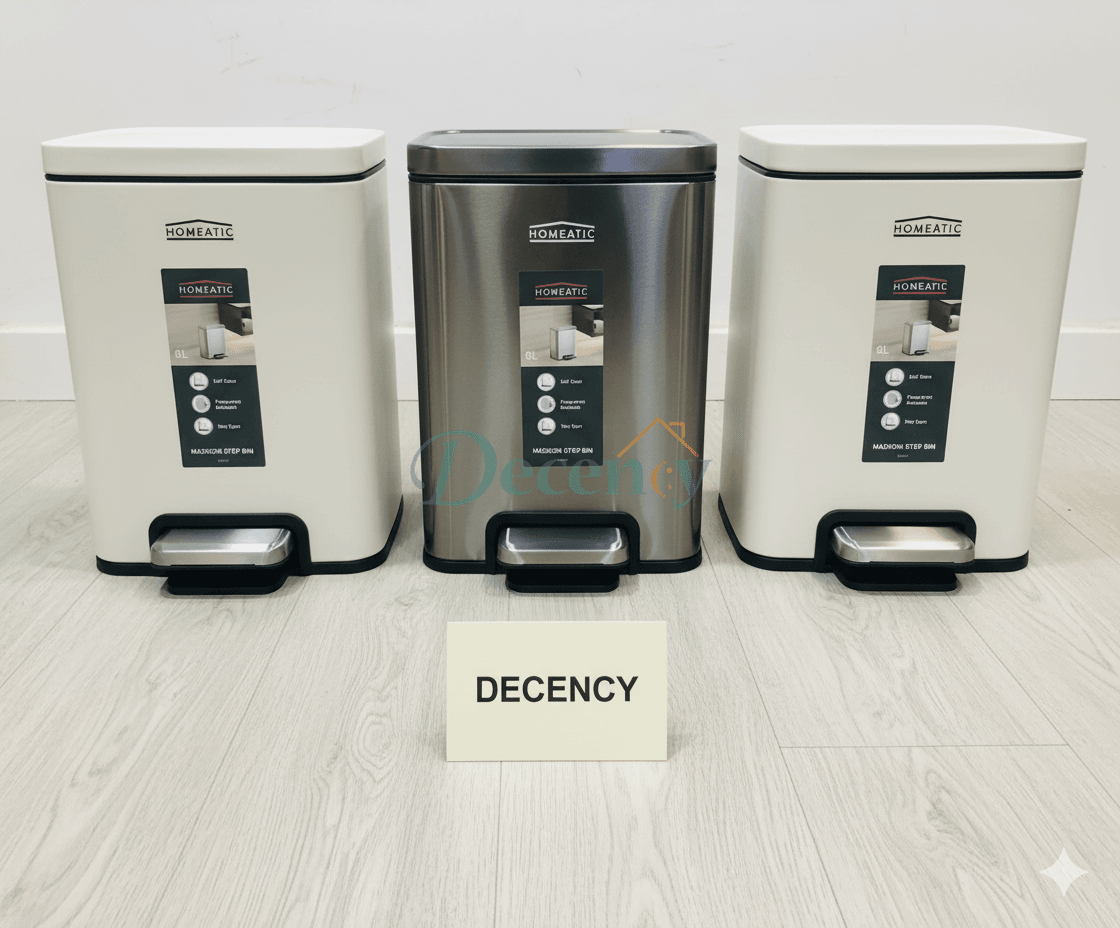 Homeatic Madison Stainless Steel Step Bin 8Ltr