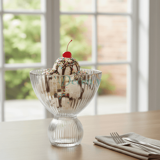 300ml Ice Cream Bowl Set of 6 – Elegant Glass Dessert Bowls