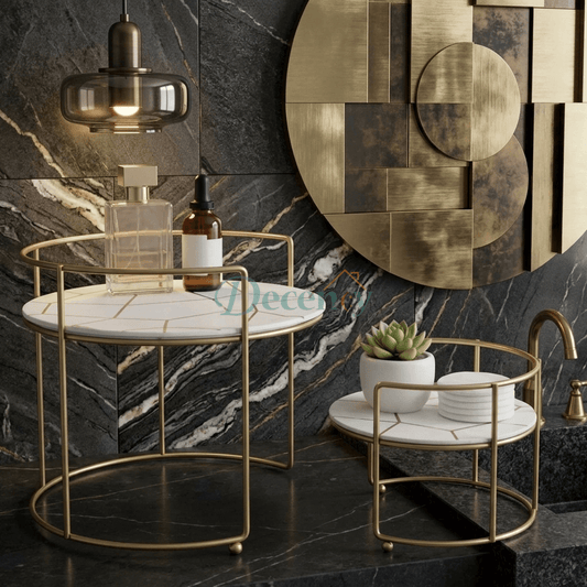 2-Tier Cosmetic & Perfume Organizer Stand – Luxury Makeup Display