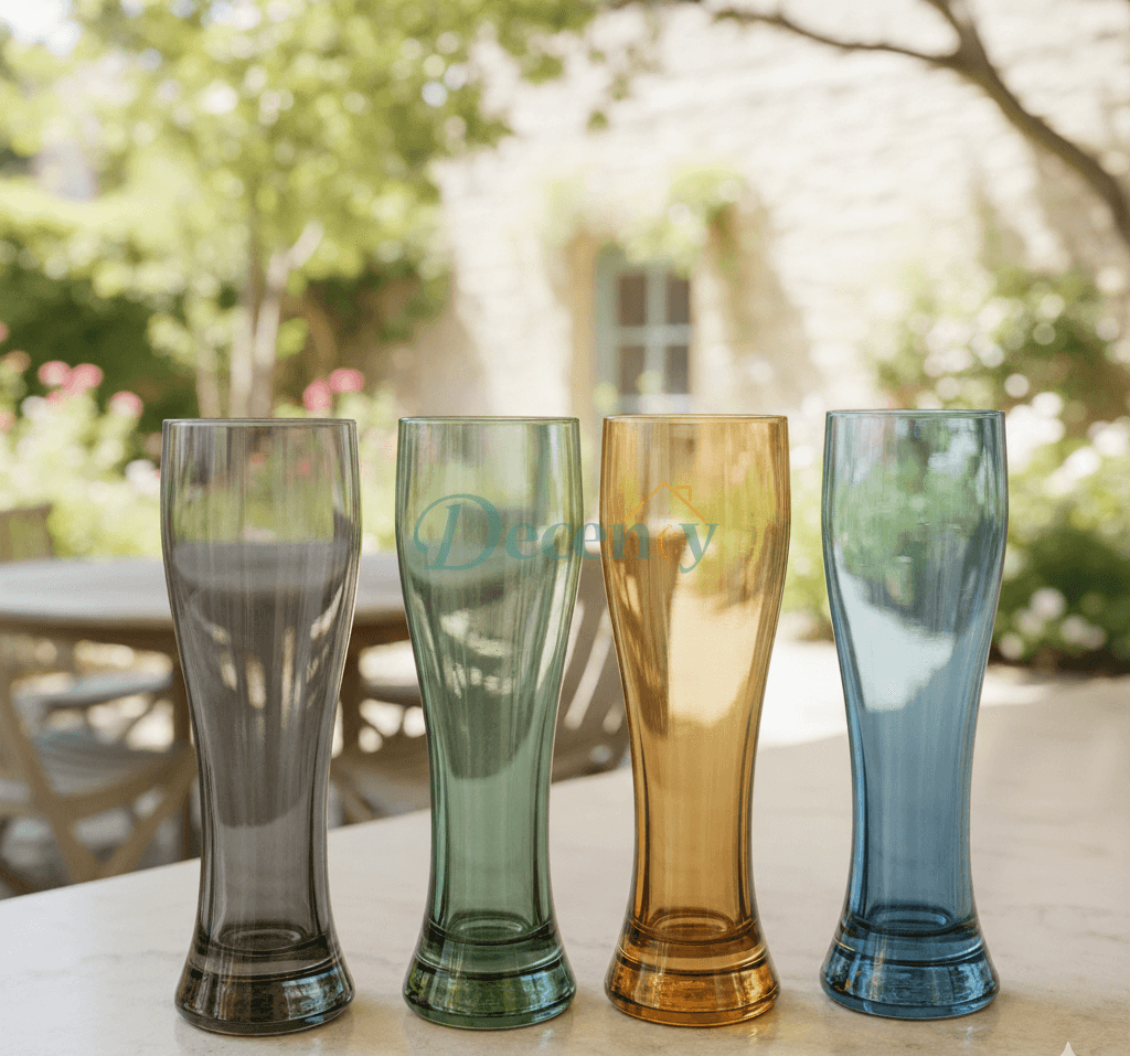 DANNY HOME 4 PIECE MULTICOLOR TALL GLASS SET