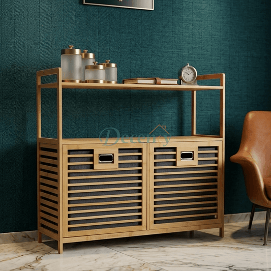 Bamboo Duo Laundry Hamper