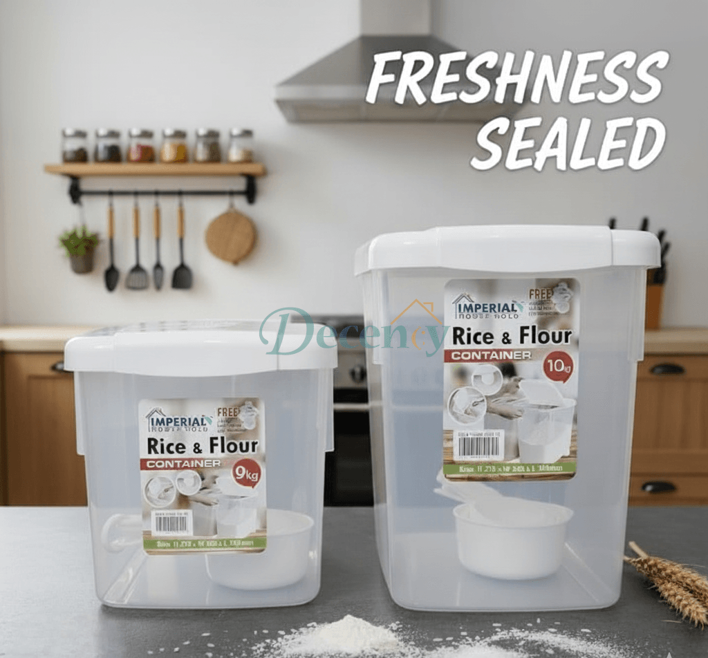 Large Capacity Rice & Flour Dispenser – with Measuring Cup