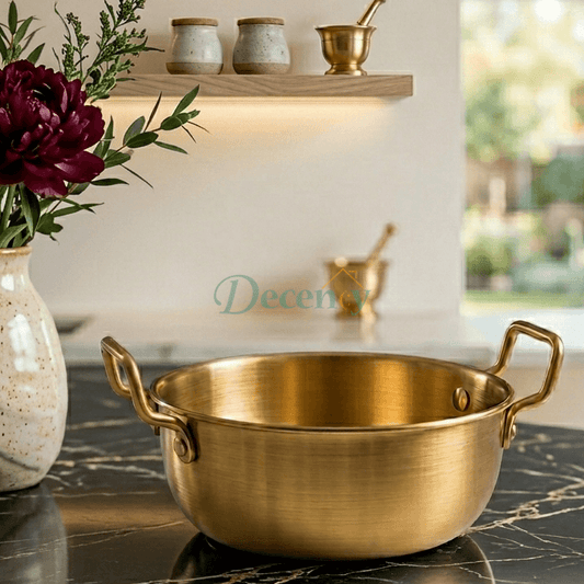 Luxury Golden Eared Serving Bowl – Premium