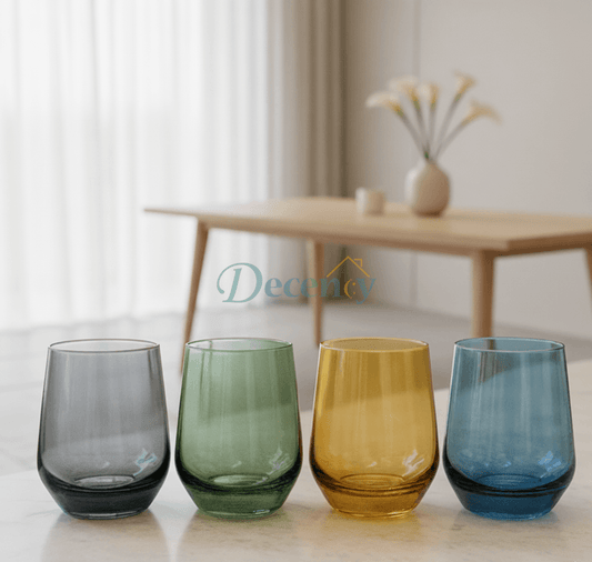 Danny Home Vibrant 4-Piece Short Glass Set