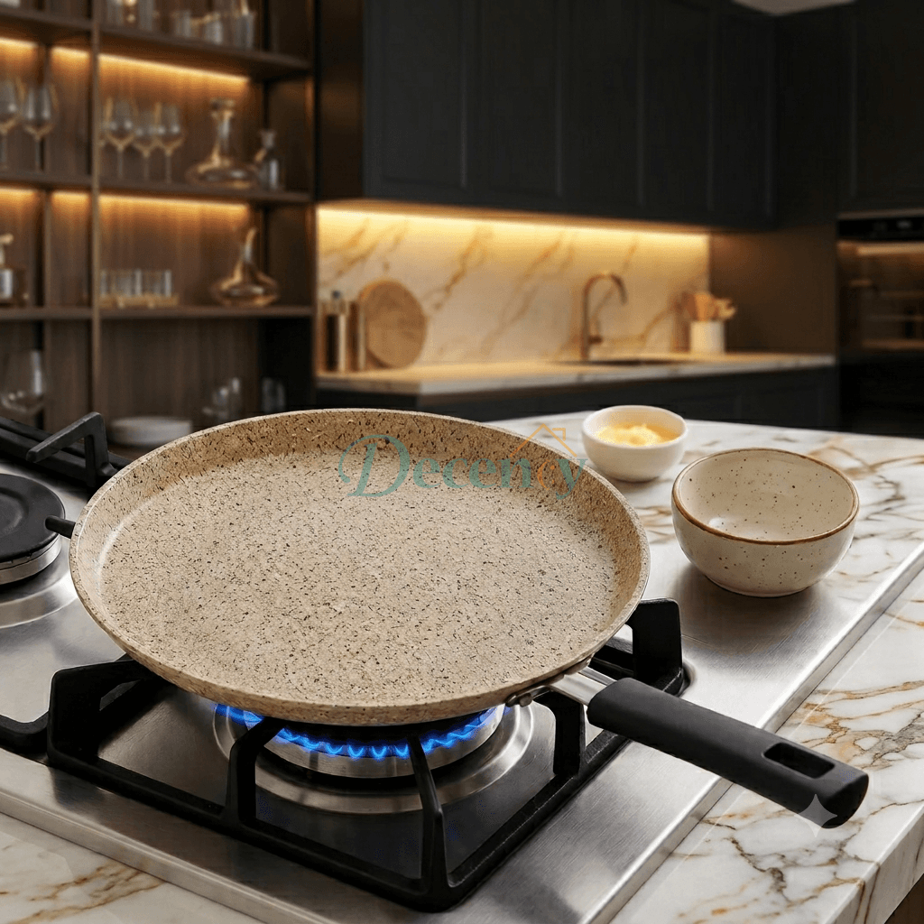 Falez Non-Stick Granite Crepe Pan 24cm - Made in Turkey (