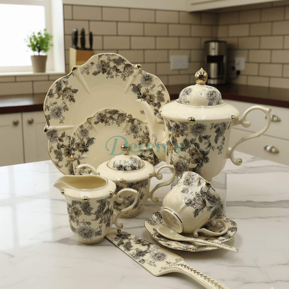 Royal Albert 31 Pcs Tea Set – Design 5