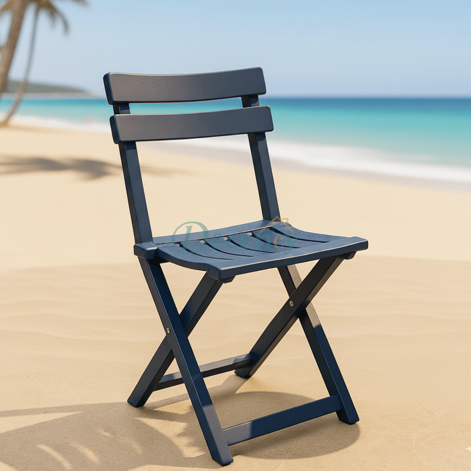 Elegant Folding Patio Chair – Contemporary Outdoor Comfort