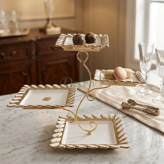 Luxury Floral Party Serving Stand – 3 Tier