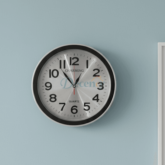 Timeluxe Classic Wall Clock – 12x12" Premium Edition