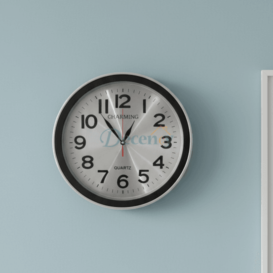 Timeluxe Classic Wall Clock – 12x12" Premium Edition