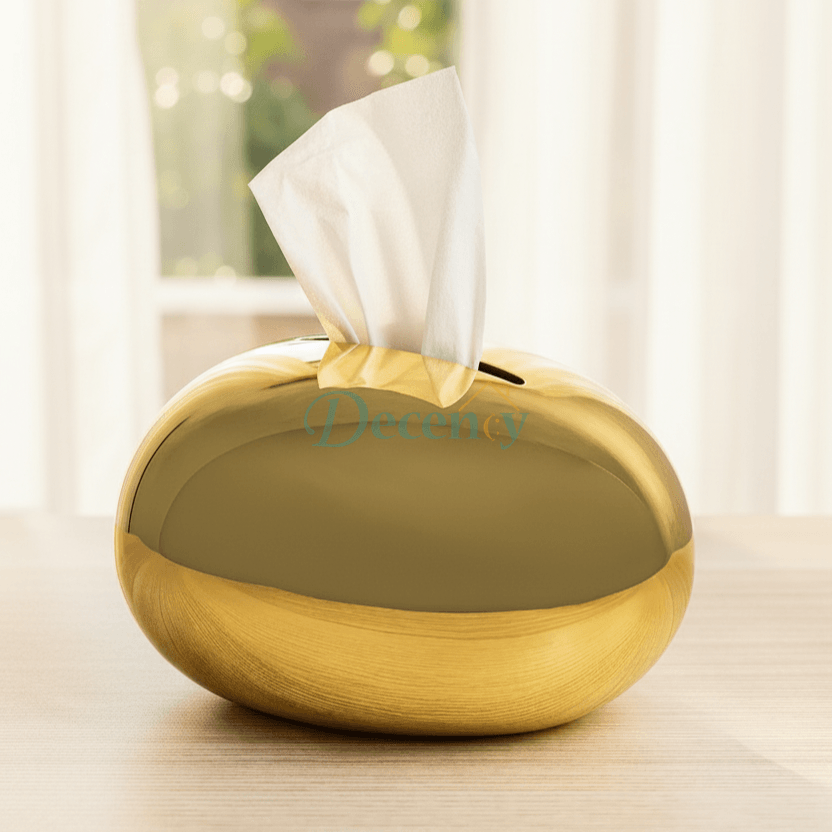 Golden Egg Luxe Tissue Box – Elegant Holder