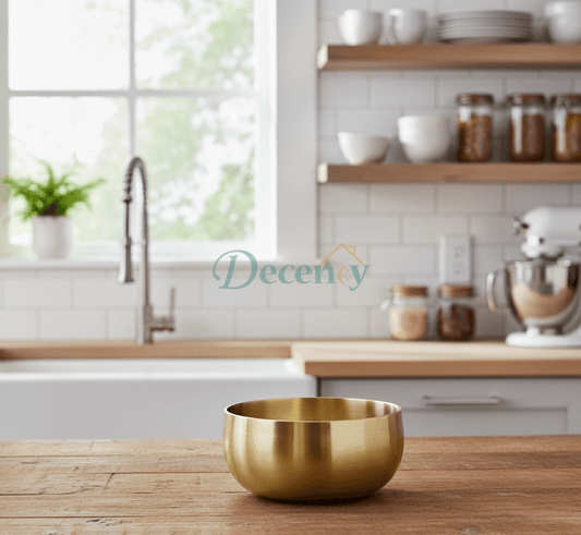 Elegant Golden Stainless Steel Soup Bowl (12CM) for Serving