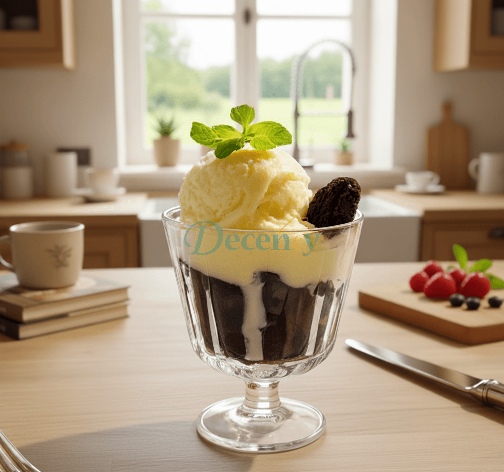 Danny Home Elegant Glass Dessert Cup Set – 3-Piece 190ml